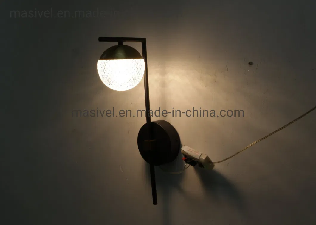 Masivel Lighting Factory Modern Creative Wall Light High Quality Metal Lamp Body High Transmitance Acrylic Lampshade LED Wall Lamp
