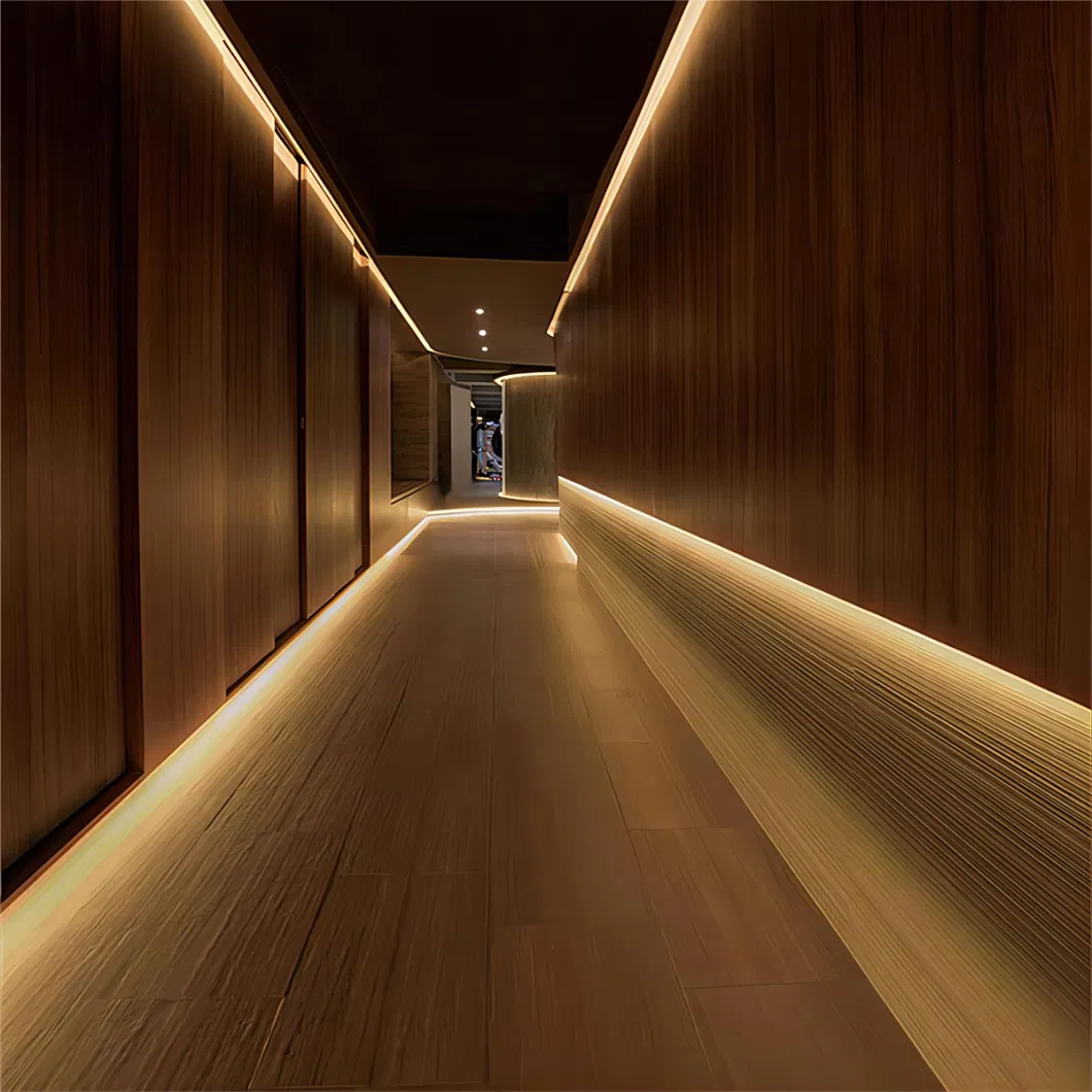 Aluminum Profile 24V Decoration Edge Groove Linear Strip LED Skirting Lighting