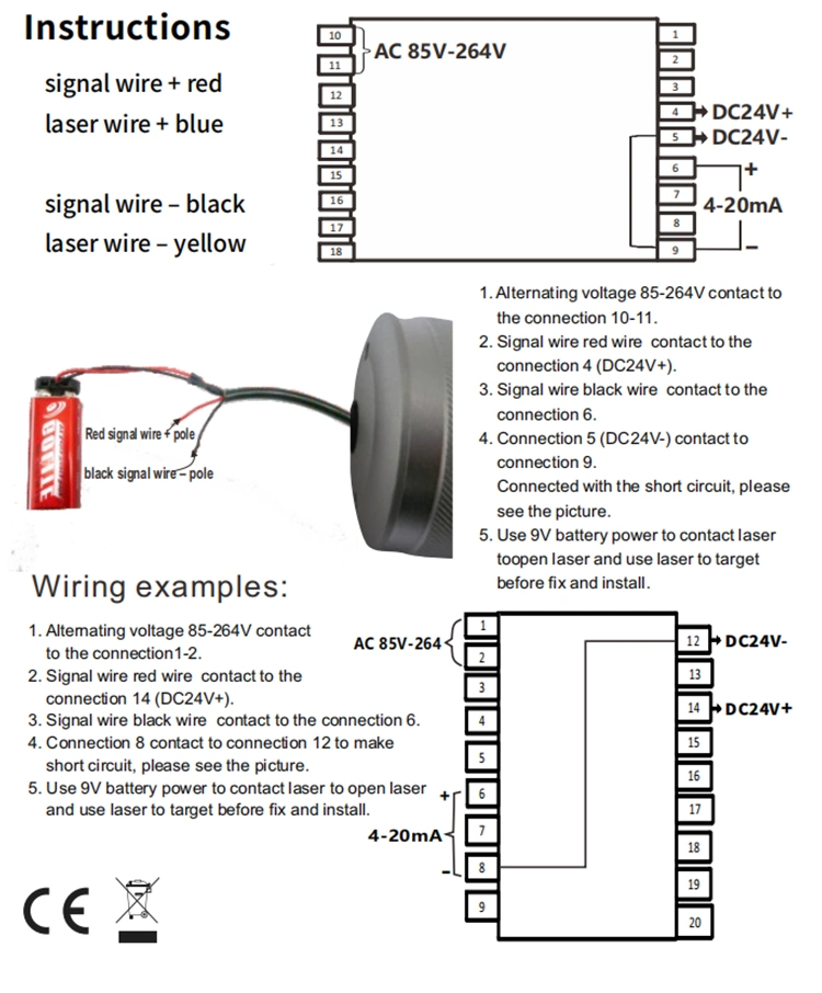 Biedas-F30A Non-Contact Digital -50~300 Degree Temperature Humidity Infrared Temperature Sensor