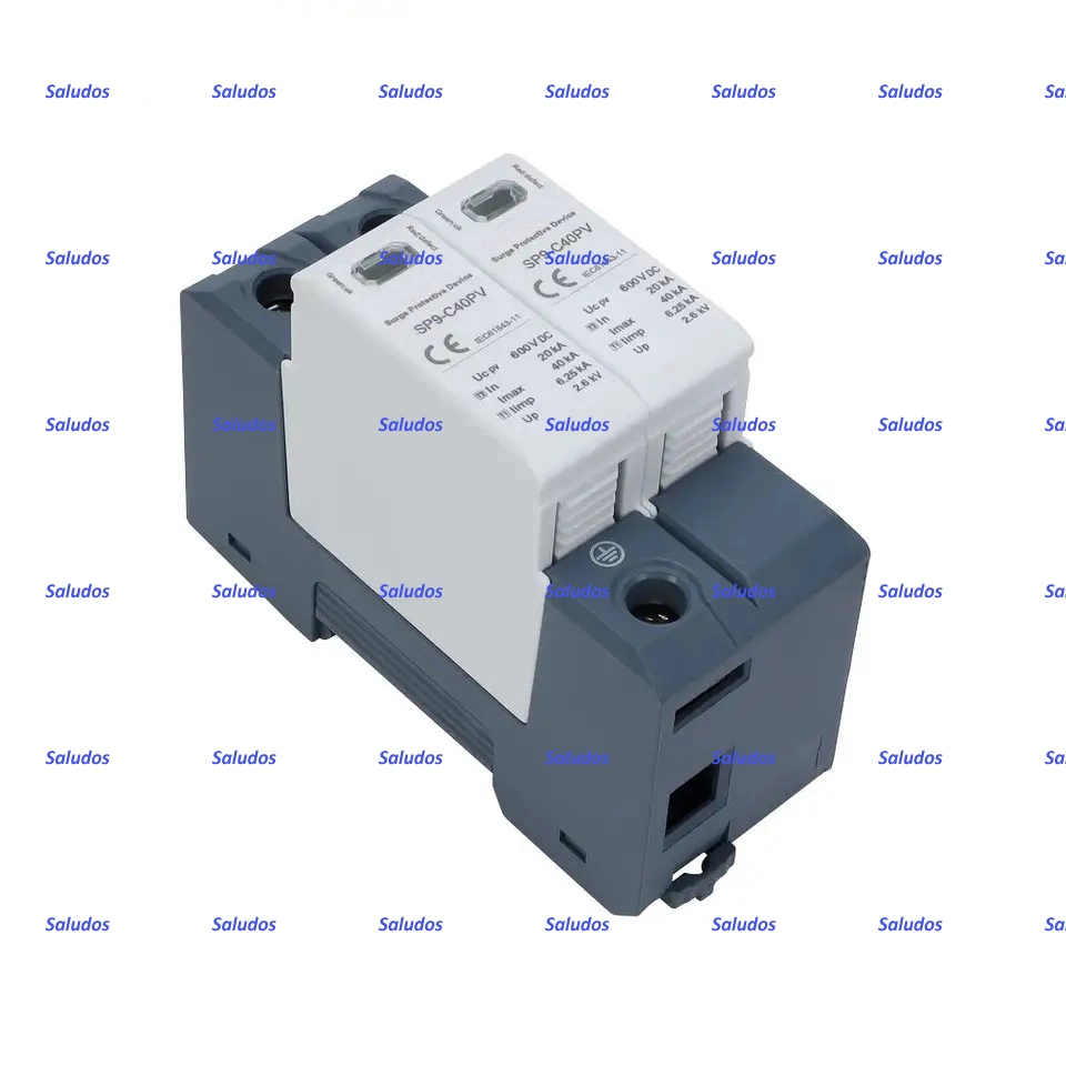 2p 3p Double Thermal Module 20ka 40ka 1500VDC PV Surge Protector