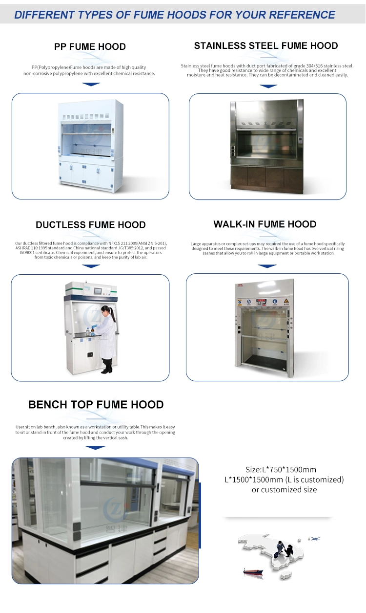 Mobile Extractor Fume Hoods Exhaust for Labs