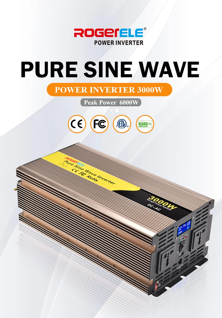 DC to AC Inverter 300W 500W 600W 1000W 1500W 2000W 3000W 5000W Pure Sine Wave Inverter