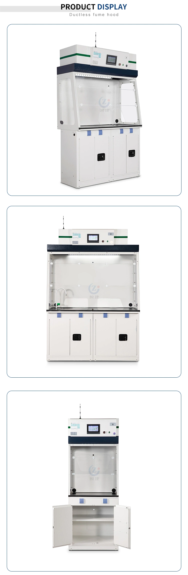 Lab Chemical Used Ductless Fume Extractor Hood for Powder