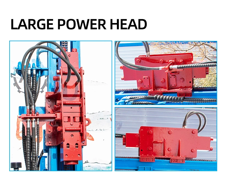 3m/4m/5m/6m Rotary Hydraulic Photovoltaic/Solar Crawler Pile Driver Use for Wind/Solar Photovoltaic Power Plants