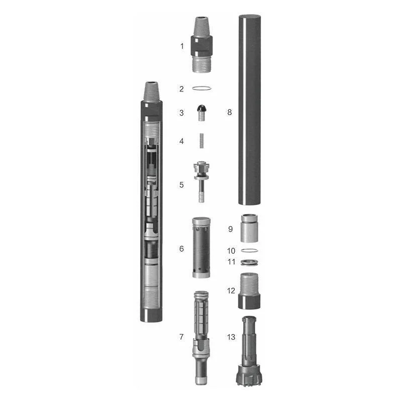 High-Air Pressure DTH Hammers for Fast Drilling Machine Energy-Efficient Rock Bit for Mining Well Drilling Hole Rig