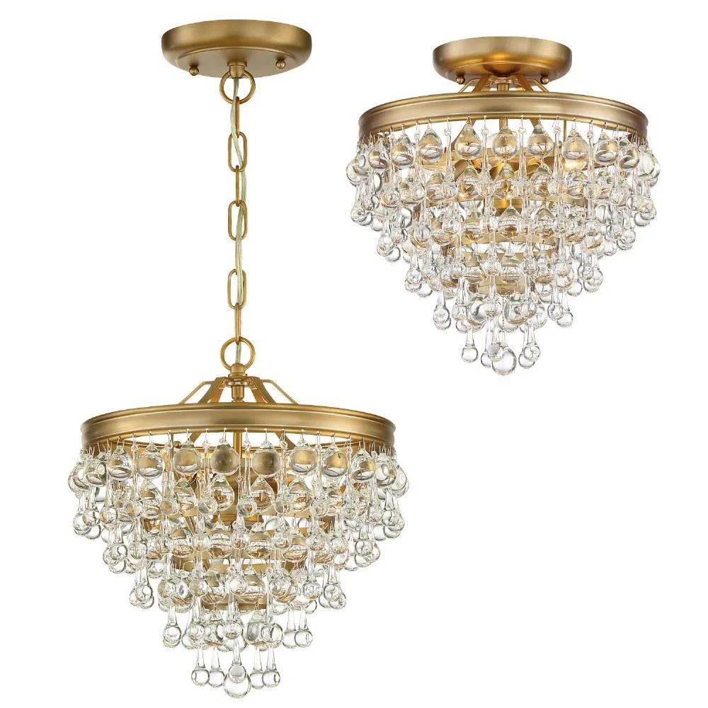 Factory Wholesale Modern Antique Bronze Crystal Lamp Small Luster Brass Chandelier Hanging Lighting for Dinging Room Hallway Decor