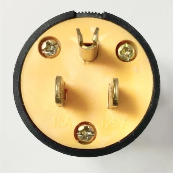 U35 15A 125V 3 Pin Male American Standard Industrial Industry Electrical Power Outlet Plug