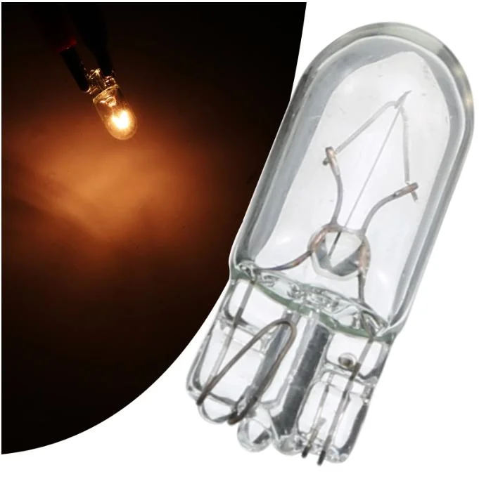 W5w 12V 5W 3W Miniature Incandescent Bulb T10 W2.1X9.5D 194 Car Light Bulb