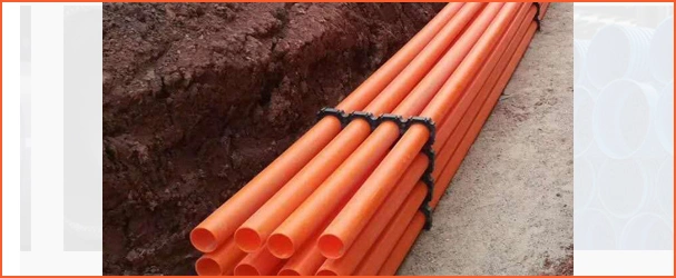 Orange Mpp Electrical Wire/Cable Protection Pipe High Pressure Plastic Conduits
