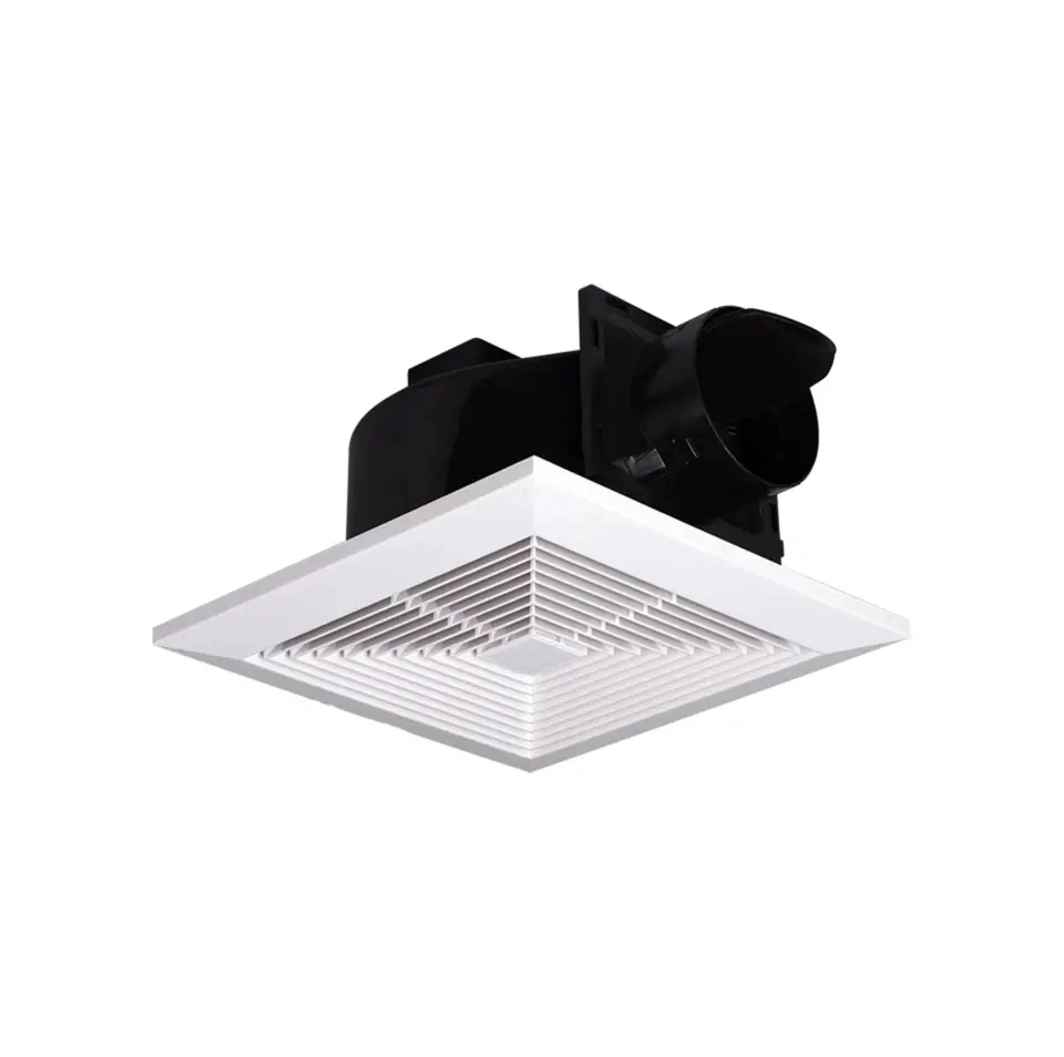 Customized Logo Brand 5 6 Inch Bathroom Silent Ventilation Fan Square Plastic Ventilating Fan Domestic Ceiling Extractor Fan