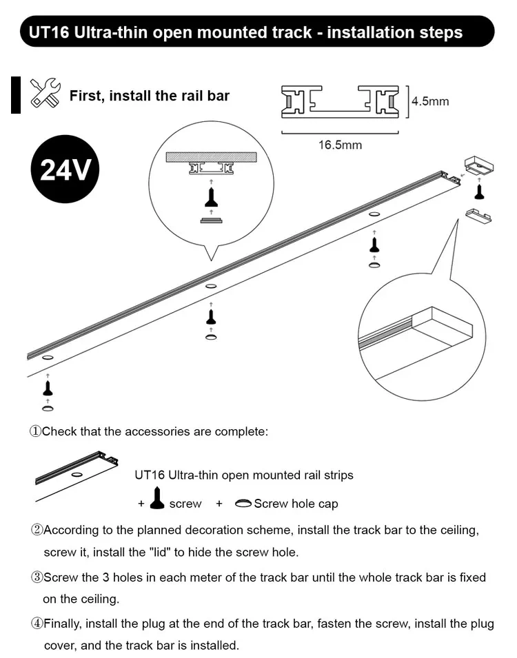 New Design Indoor Decorative Pendant Light Adjustable Track Lighting