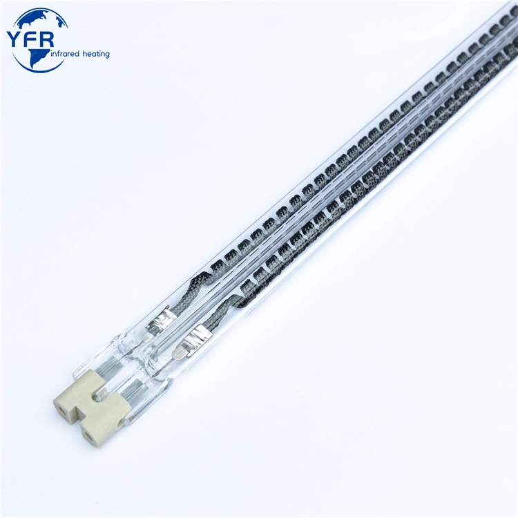 300-1000mm Infrared Lamps with White Coated Sk15 Quartz Halogen Heater White Reflector Infrared Tube IR Emitter Short Wave Infrared Heating Lamp Halogen Heater