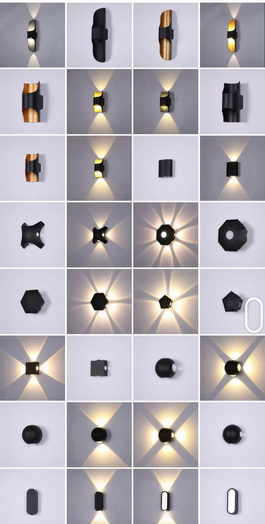 Modern LED Wall Light up Down Wall Bracket Light Fixture Indoor Outdoor Home Bedroom Hotel Lighting Decoration Wall Lamps 2W 4W 6W 8W