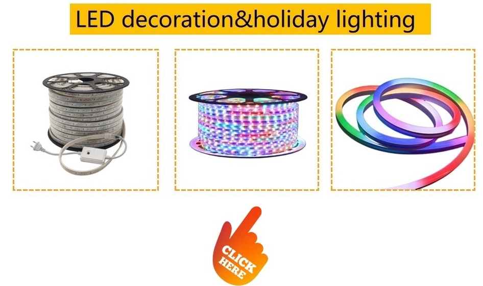 Bulkbuy Colorful Christmas Decoration Holiday Lighting AC110V 220V Tape High Voltage Light RGB Neon Flex LED Strip Light