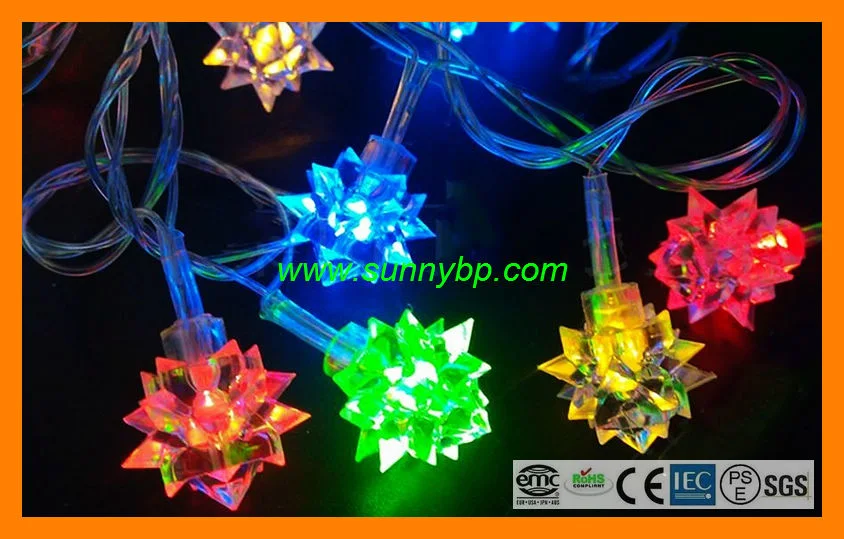 Solar RGB LED String Lighting for Christmas Decorating