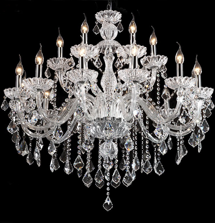 Contemporary Elegant Crystal Chandelier Candle Chandelier Lighting LED Pendant Lamp Ceiling Fixture for Bedroom Living Dining Room Hallway Entry