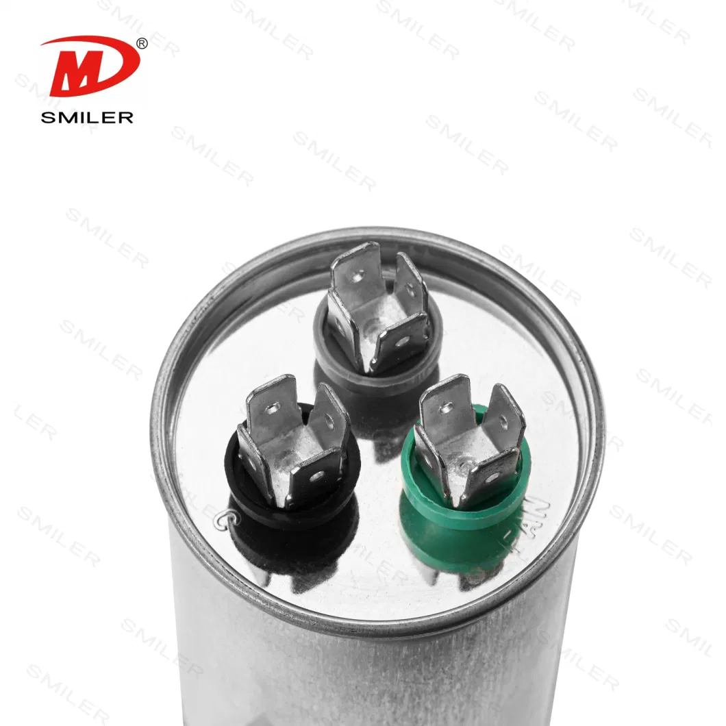 Aluminum 370/440V Round Cbb65 a Motor Run Air Conditioner Capacitor