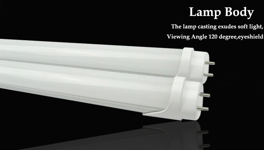 High Lumen Plastic Aluminum G13 9W 12W 15W 18W 24W 36W 4FT T8 LED Tube Light Cool White 6000K