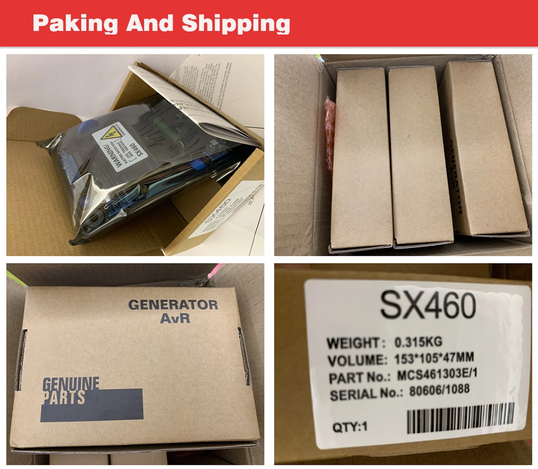 25 Years 3 Phase Single Phase Diesel Generator Genset Spare Parts AVR Replacement Sx460 Stamford Leroy Somer Stanford Automatic Voltage Power Regulator Price