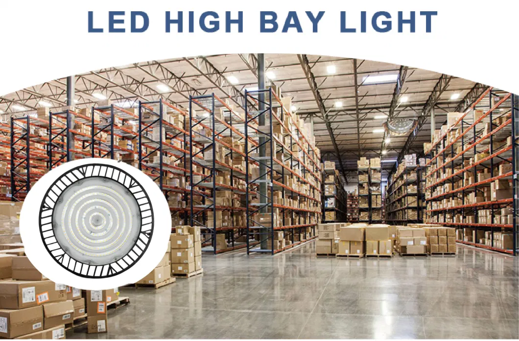 IP65 200W Round LED Industrial Warehouse Sports Ground High Bay Lighting