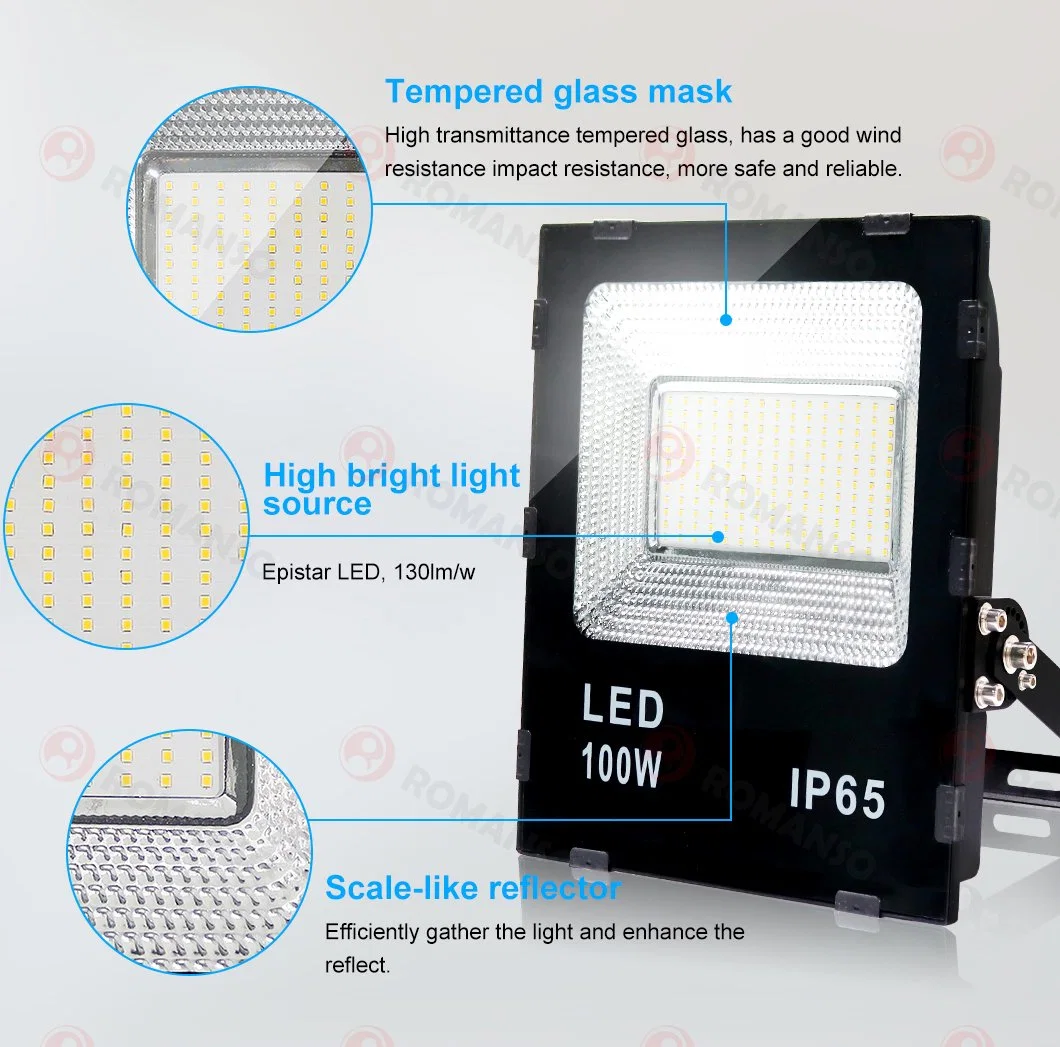 Popular Design IP65 Waterproof Flood Light LED 200W Outdoor Fixtures for Sports Stadiums Lighting