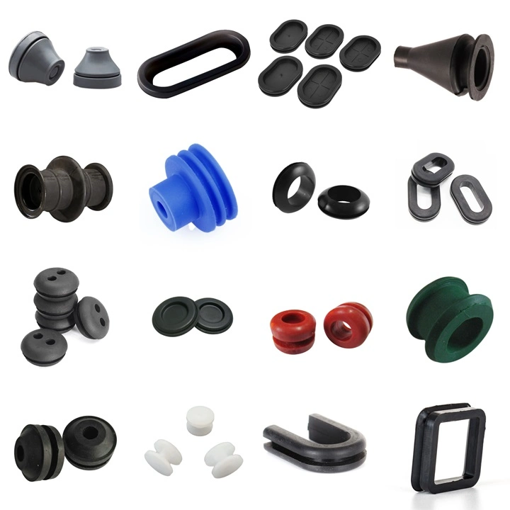 Injection Mould Hard Rubber Bushing / Small Cable Wall Grommet Plug