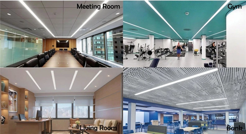 40W Linkable LED Architectural Recessed Linear Office Lighting