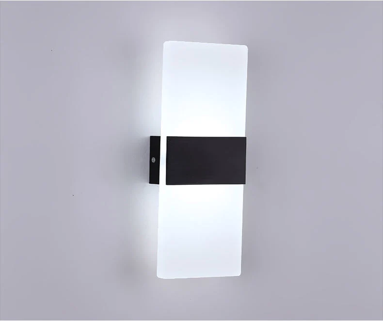 Indoor Lighting LED IP20 Aluminum Sandy Black White up and Down Light Hotel Villa Corridor Bedroom Decorative Wall Lamp