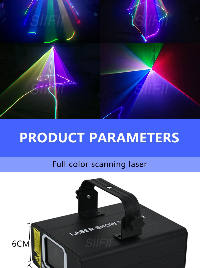 RGB Red Green Blue Full Color Scan DJ Light Laser Disco Light DMX512 PRO DJ Party KTV Bar Show Stage Lighting