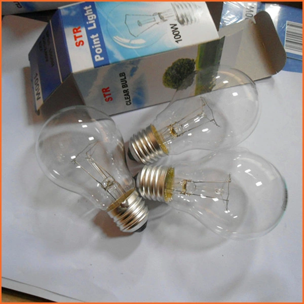 General E27 B22 Base A55 220V 75W 100W Clear Frosted Incandescent Light Bulbs