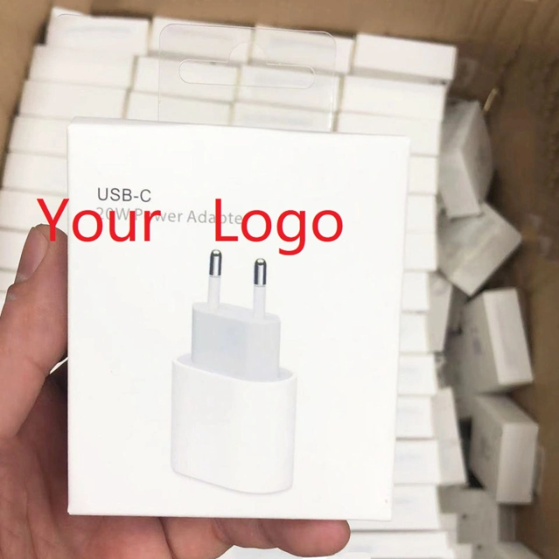 Customized Original 20W USB-C Wall Chargers Fast Pd Type C Power Adapter EU UK Phone Plug for Phone 14 13 PRO Max