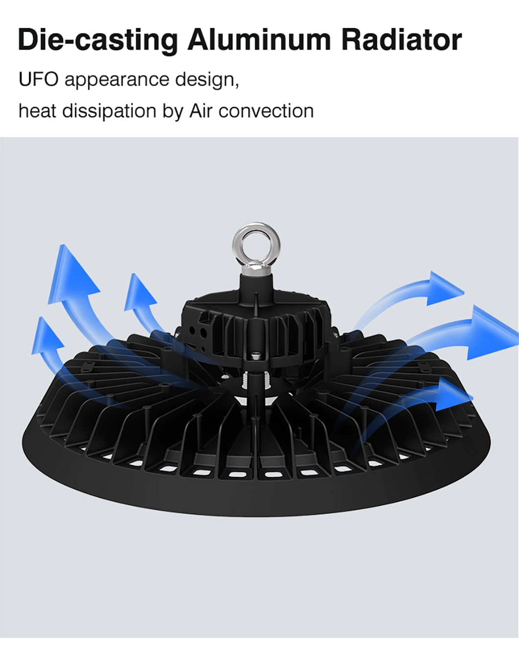 Manufacturer Industrial 100W 150W Warehouse IP65 Shopping Mall Exhibition UFO LED High Bay Light Lighting