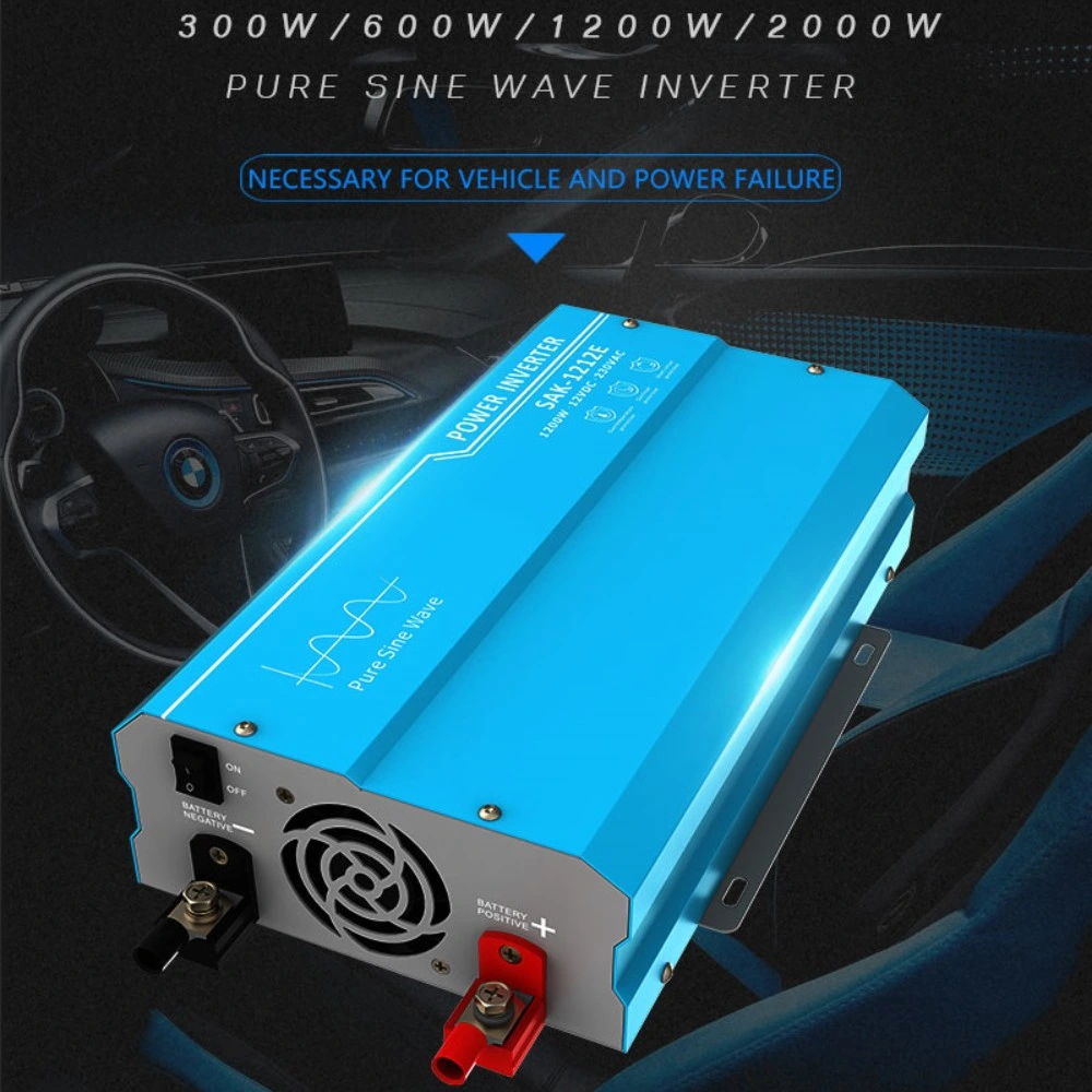 12VDC to 110V AC 2000W Car Pure Sine Wave Power Inverter