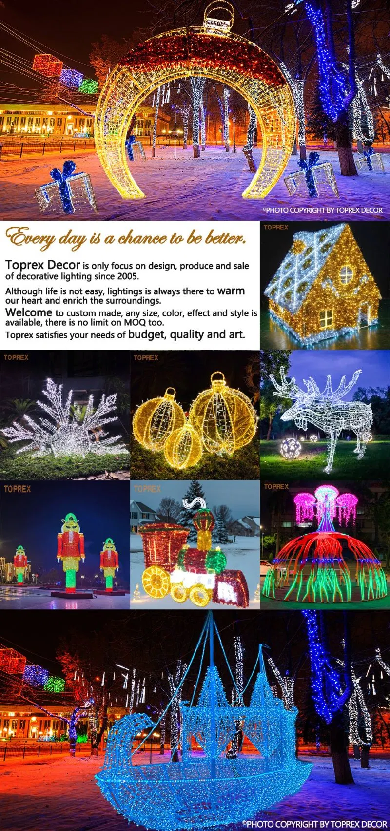 China Wholesale CE RoHS EMC SAA LVD Decoration Navidad Holiday Atmosphere Lamp Christmas Tree Outdoor LED Street Pole LED Motif Lights