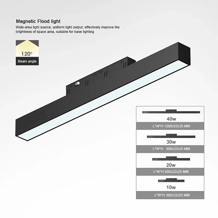 Foldable Ceiling Magnetic Ra90 Low Voltage DC48V LED Track Light