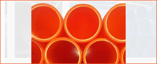 Orange Mpp Electrical Wire/Cable Protection Pipe High Pressure Plastic Conduits