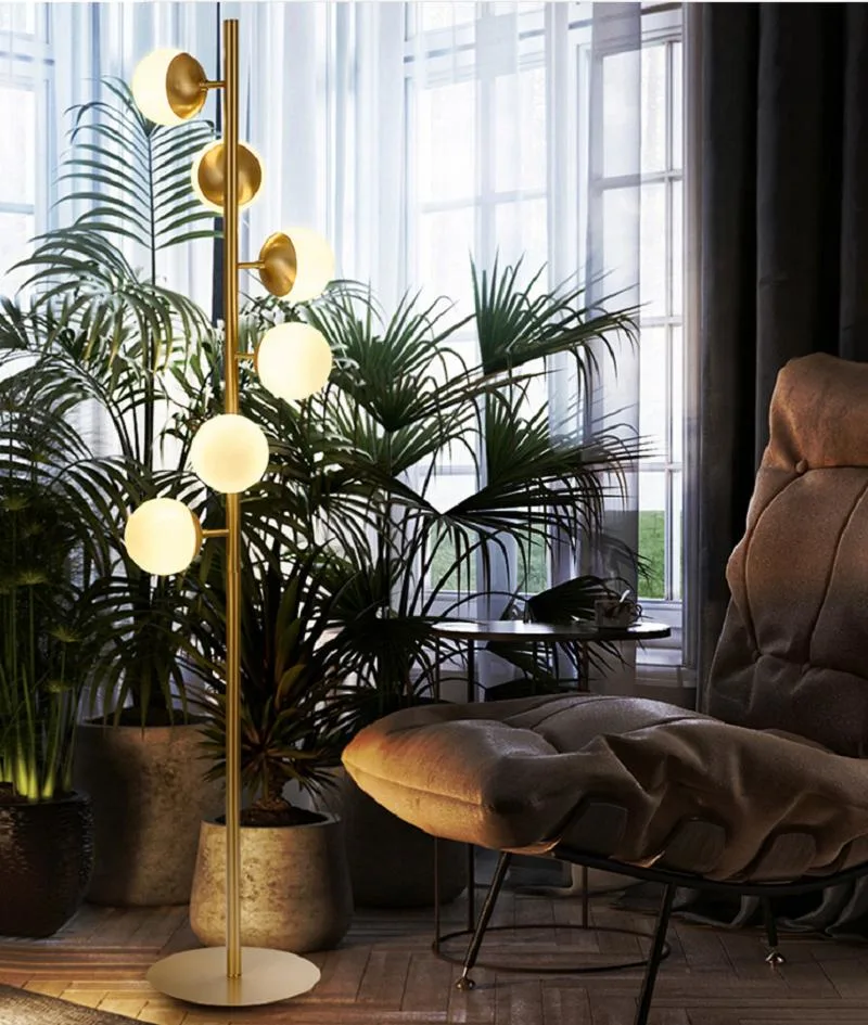 Nordic Style Modern Glass Lighting Floor Standing Floor Lamp Living Room Bedroom Study Room Lighting (WH-MFL-63)