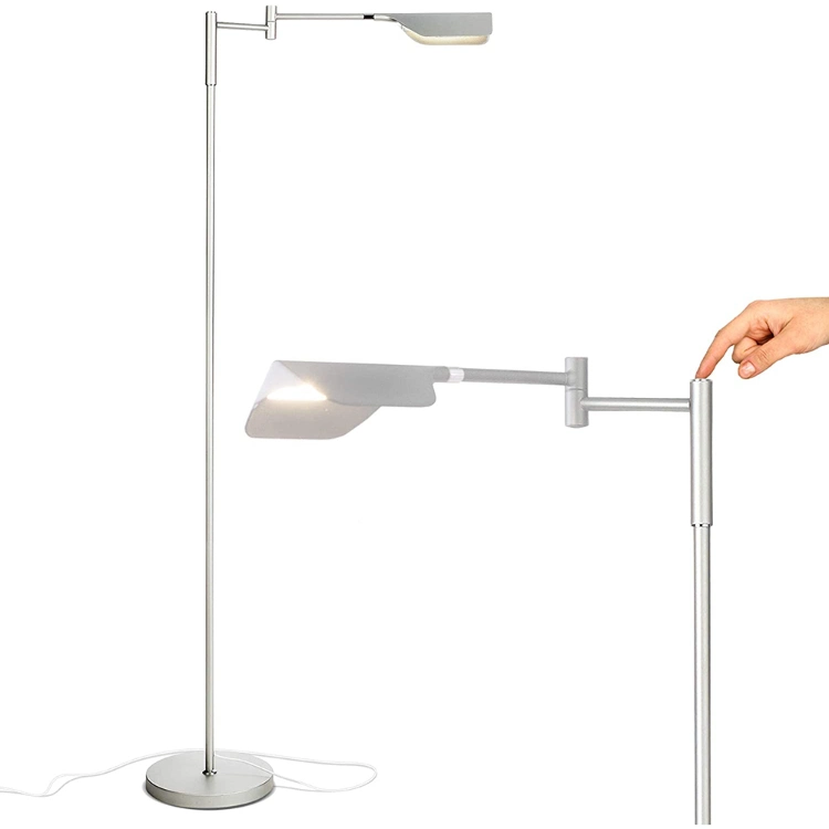 Jlf-4093 Modern Adjustable Head Touch Dimming LED Task Floor Lamp