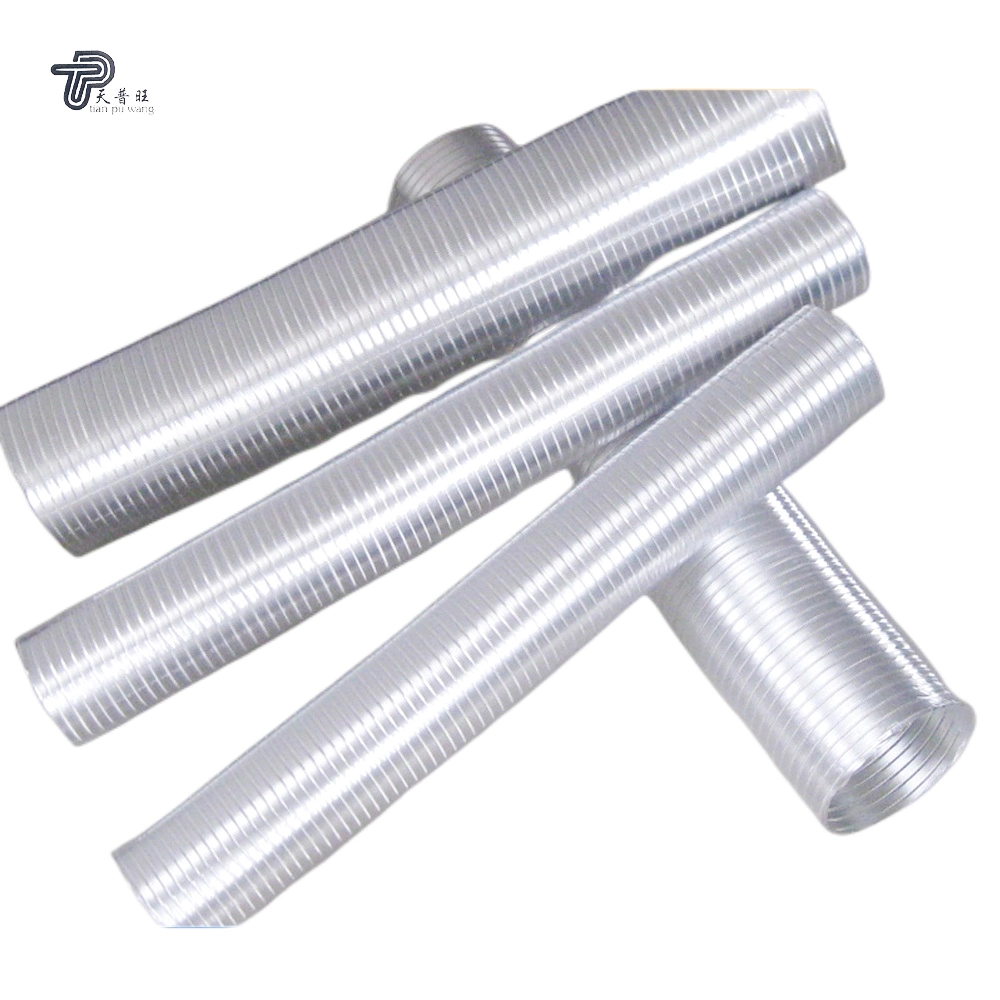 Flexible Ventilation Ducting Tube Semi-Rigid Aluminum Air Duct for Range Hood