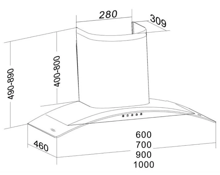 The Best Kitchen Stainless Steel Extractor Hood 60 Cm Cooker Range Hood