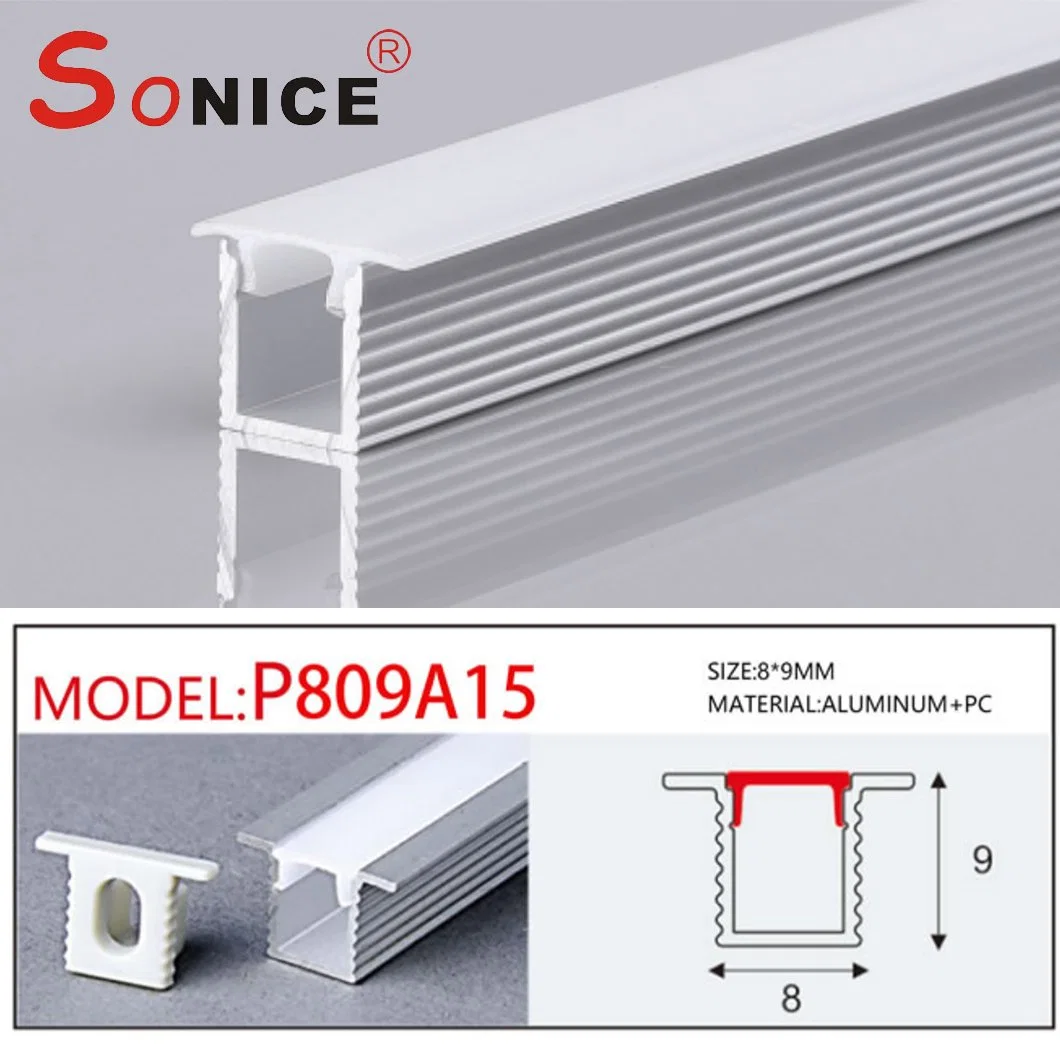 P0809W51 Recessed Aluminium Profile LED Linear Lighting for Plaster Board Dry Wall