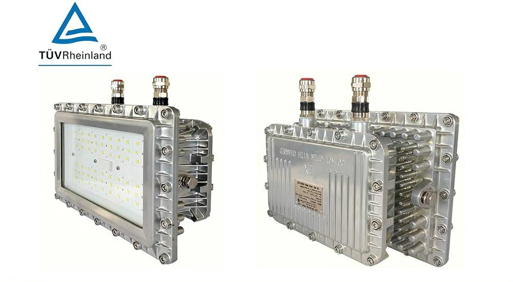 LED Explosion-Proof Highbay Lights IP67 for Hazardous Gas Zone 1 with Atex Certificate 80W-200W High Bay Flood Lamp