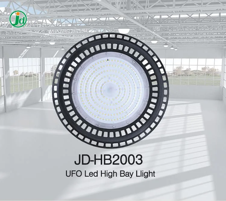 50W 100W 150 Watt 200W UFO Light Highbay Shopping Mall Warehouse Fixtures Industrial Lamp LED High Bay Light, Industrial Lighting
