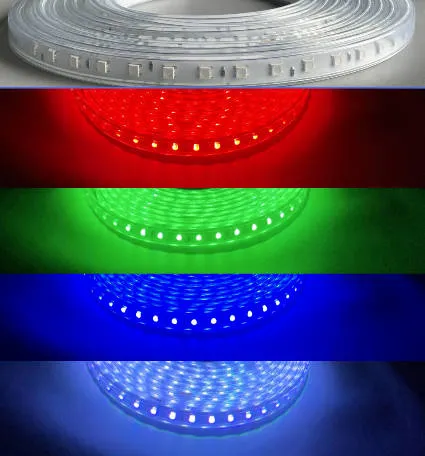 220V SMD5050 60d RGB LED Rope Strip Light