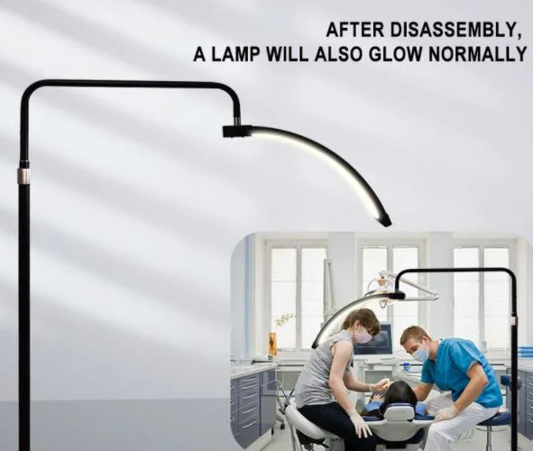 Adjust The Remote Control Adjustable Color Temperature Lash Lamp LED Half Moon Lash Light, LED Floor Lamp for Lashing