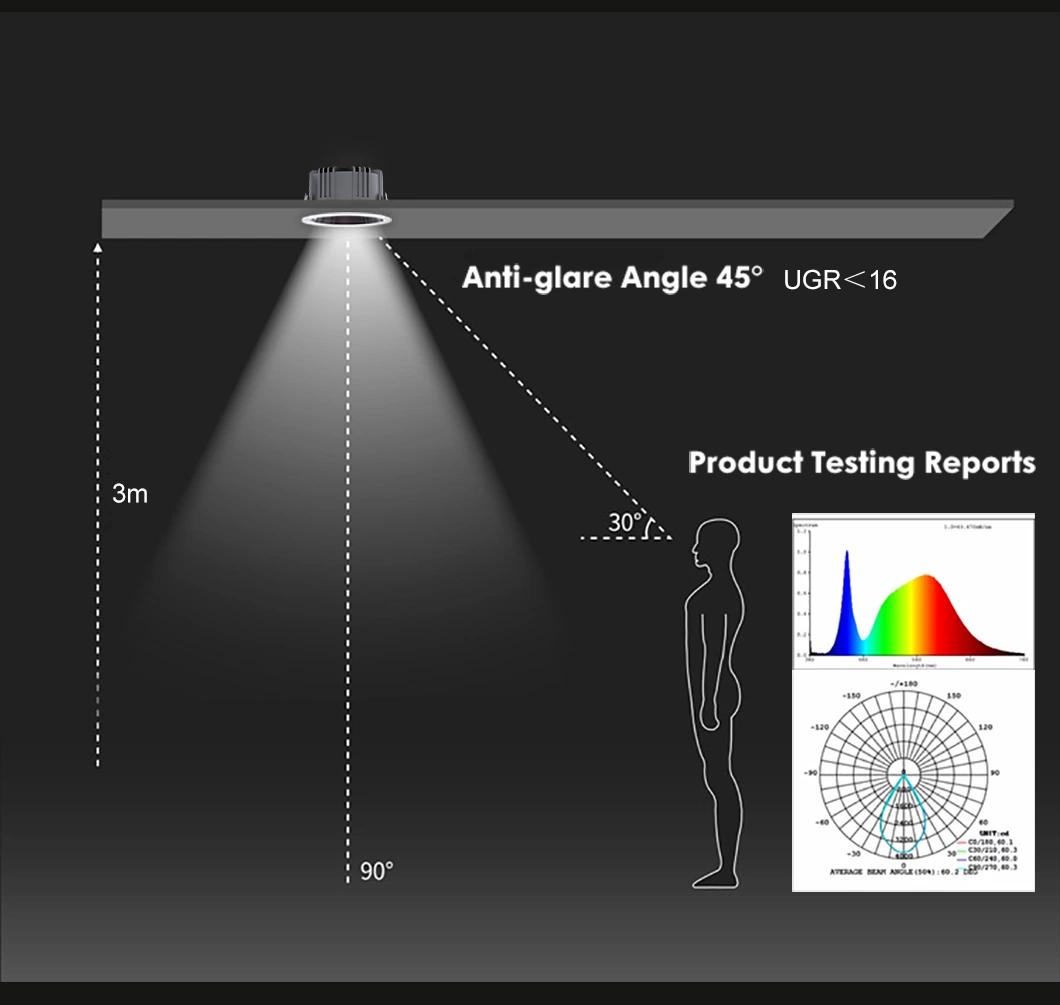 Smart Dimmable Embedded Corridor Ceiling Anti-Glare LED Spot Light with Osram Chips