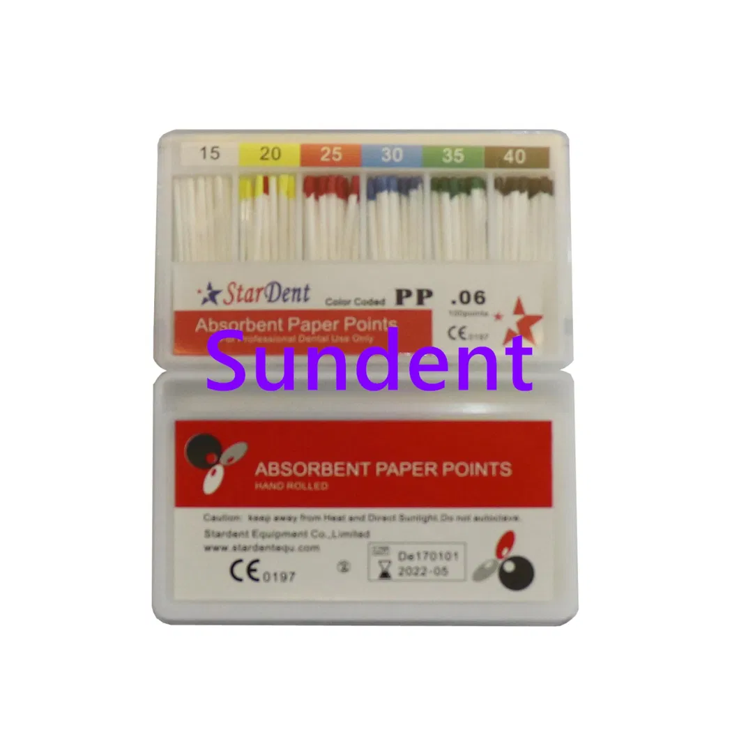 Hot Sale 06% Paper Point Dental Absorbent Paper Points 06 Taper