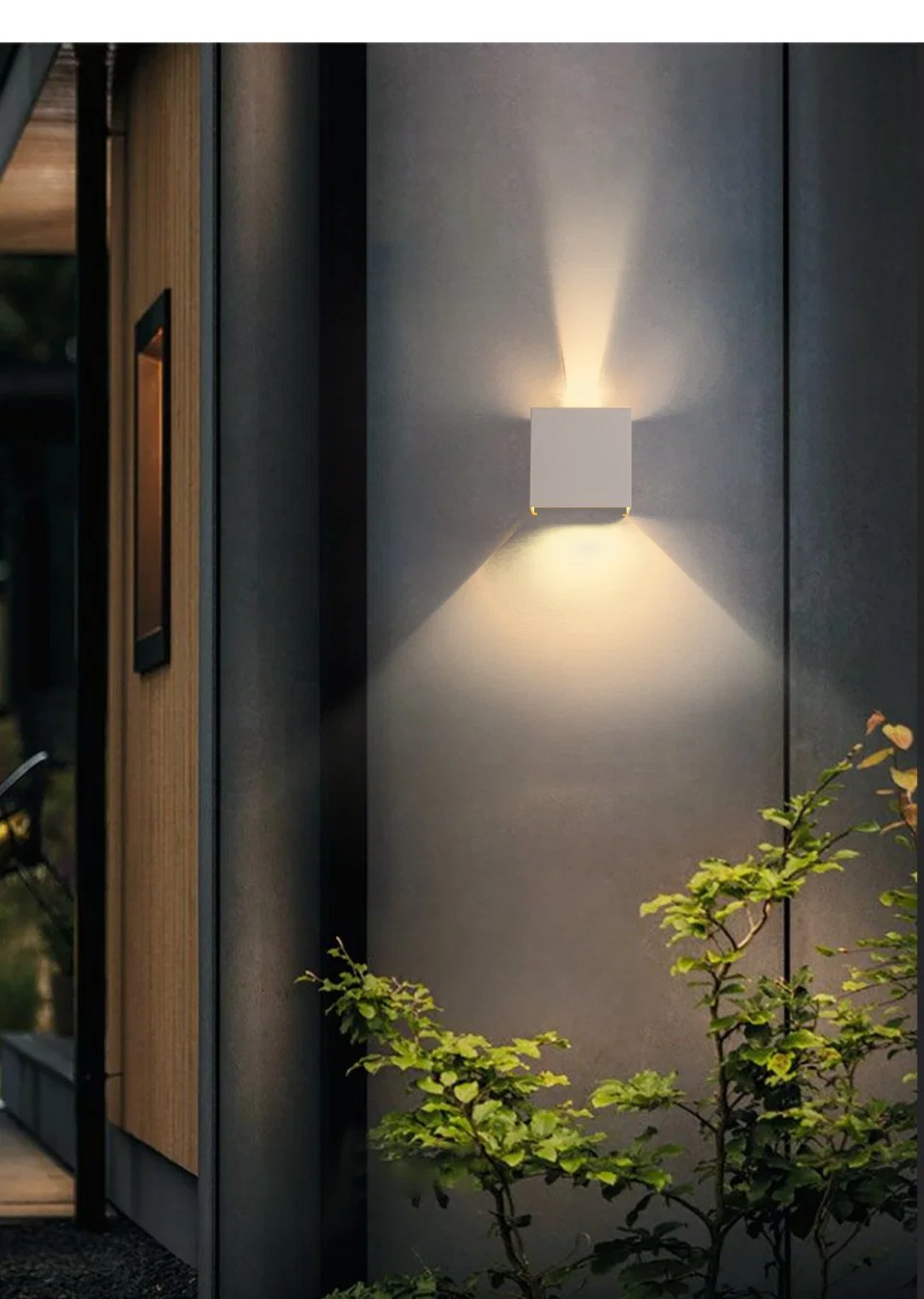 Modern Outdoor LED Waterproof Lighting Wall Mounted Lamp Home Garden Adjustable up and Down Bedroom Bedside Wall Bracket Light
