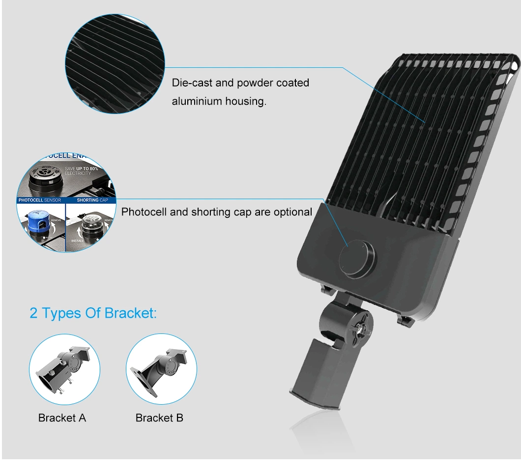 Commercial LED Parking Lot Lights LED Shoebox Outdoor Area Street Lighting