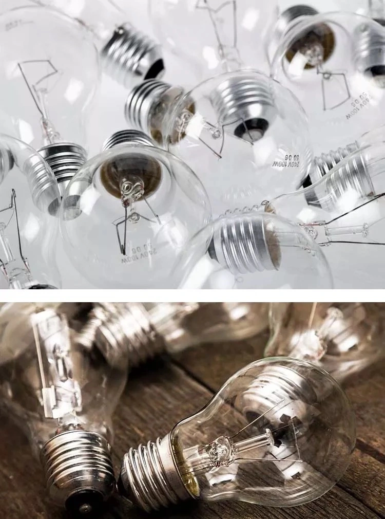 110V 220V Clear Incandescent Bulb A55 A60 A70 40W 60W 75W 100W 150W 200W E27 B22 Incandescent Bulb Lamp